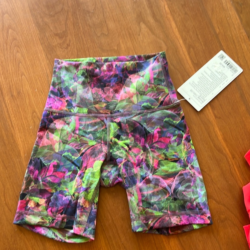 lululemon wunder train bike shorts size 2